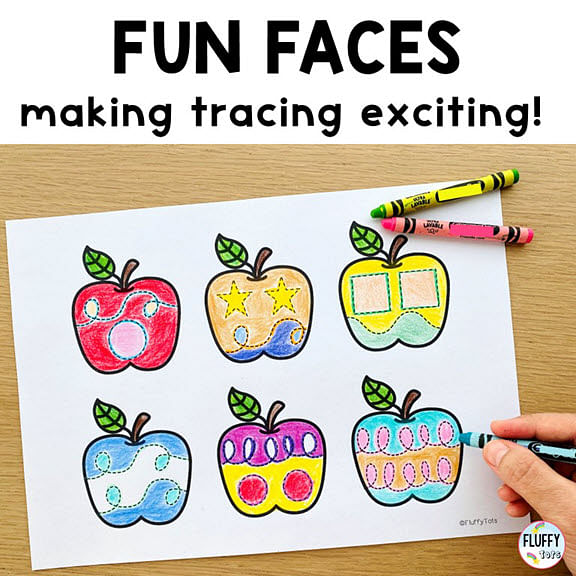 60 Fun and Easy Apple Tracing Lines to Make Tracing Exciting for Kids 4
