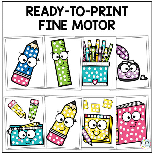 Back to School Dot Marker Printables