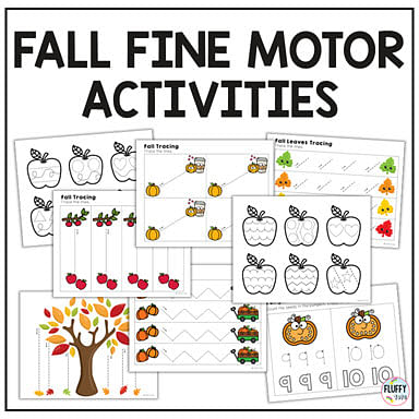 Easy to Use Fall Tracing Printables for Preschool and Toddler 2