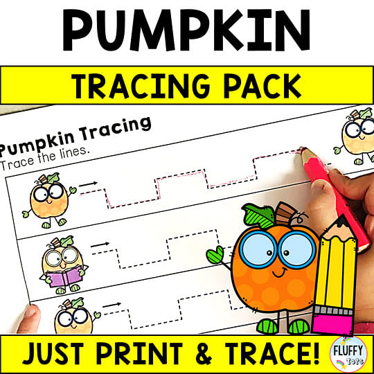 60+ Fun Pages Pumpkin Printables to Make Tracing Fun for Your Kids 4