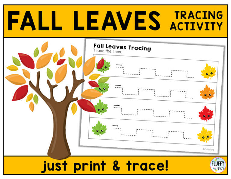 50+ Pages Fun Leaves Printables to make tracing exciting for your kids ...