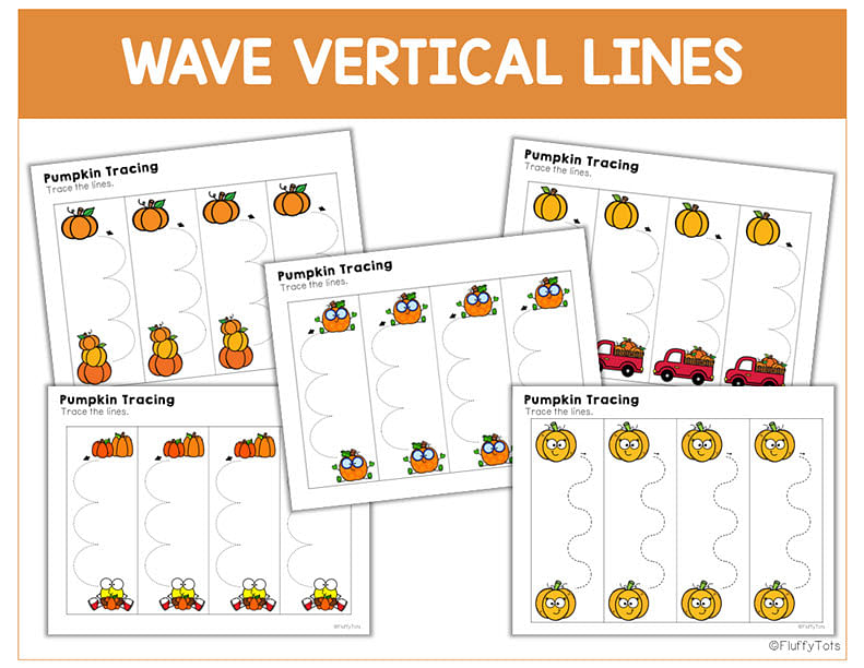 pumpkin printables tracing pages