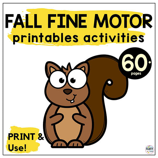 fall printable worksheets preschool