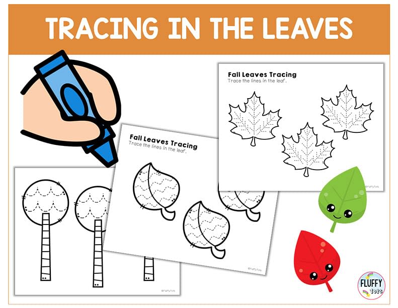 50+ Pages Fun Leaves Printables to make tracing exciting for your kids 22