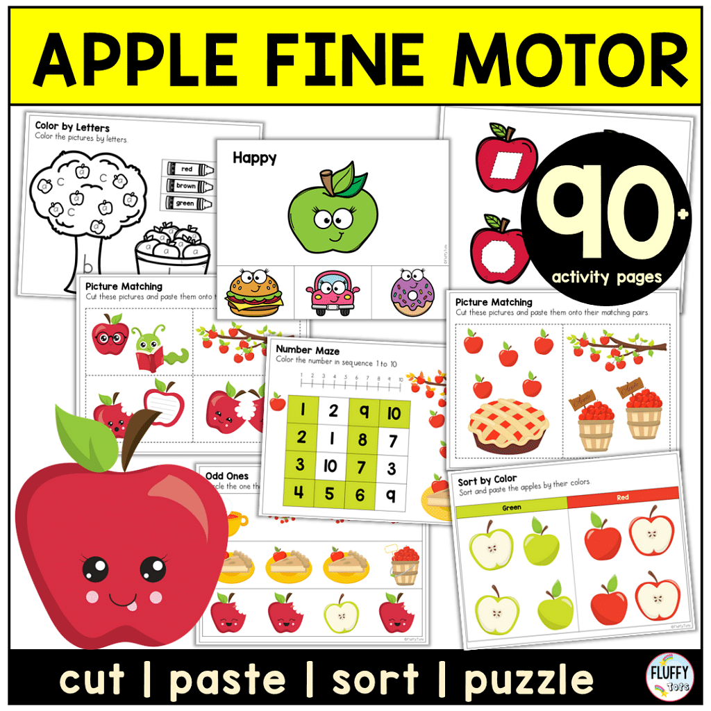 Apple Do-a-Dot : FREE 3 Fun Dot Printables 1