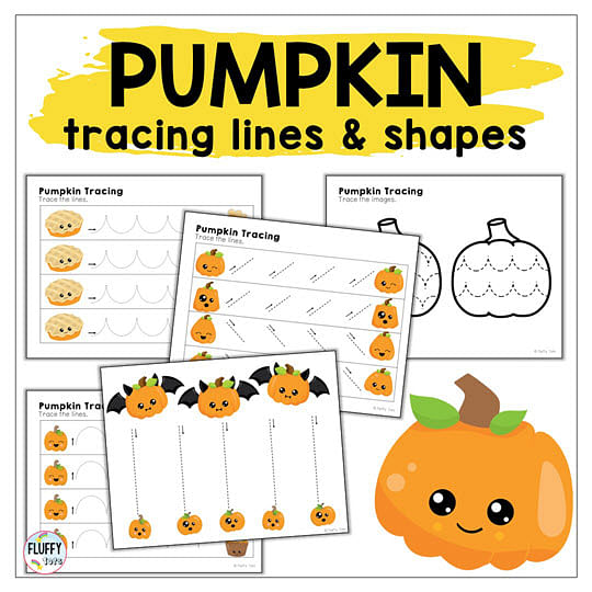 60+ Fun Pages Pumpkin Printables to Make Tracing Fun for Your Kids 10