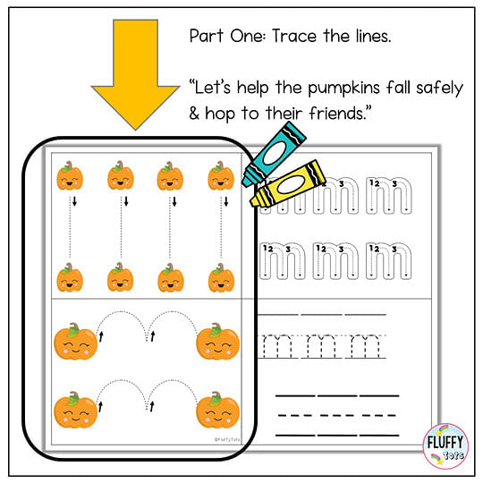 tracing pumpkin printables