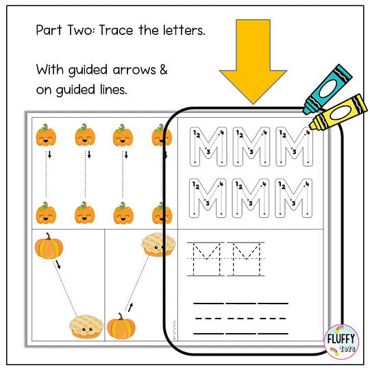 tracing pumpkin worksheets