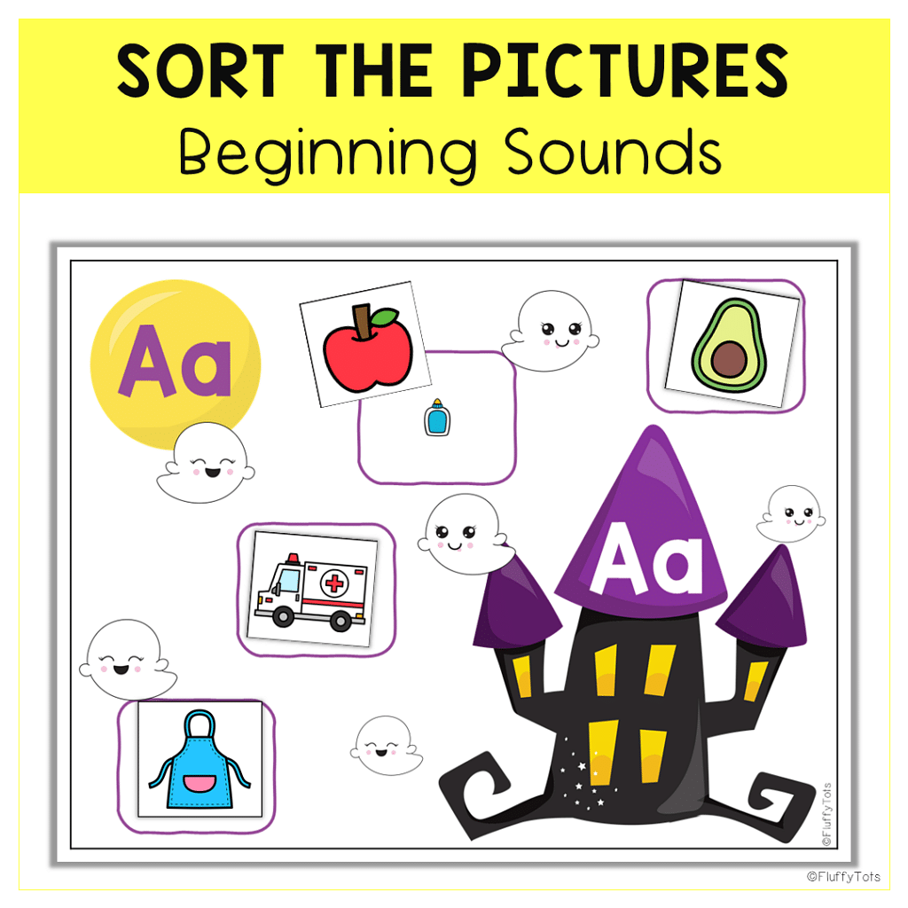 Halloween Beginning Sounds : FREE 26 Letters 2