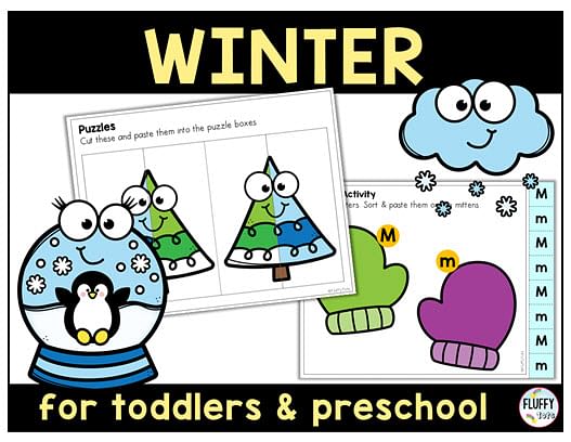 winter fine motor printables