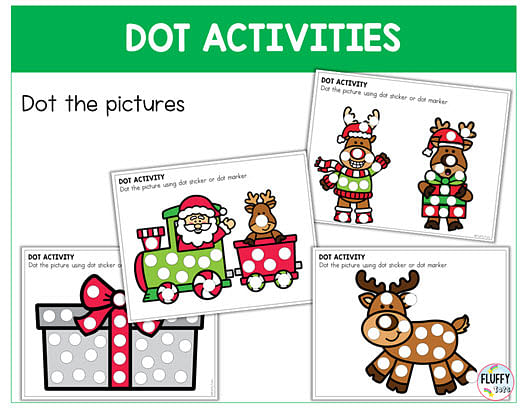 90+ Pages of Merry Christmas Fine Motor Printables for Toddler and Preschool Kids 15