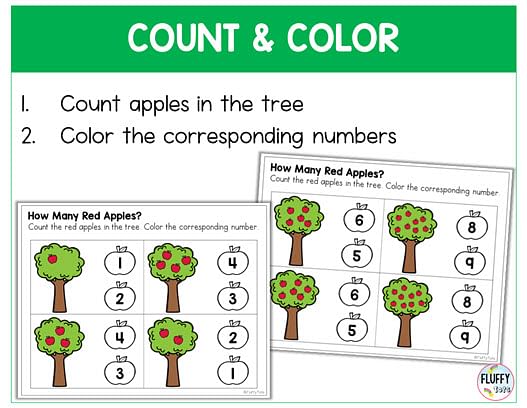 Apple Preschool Printables: 60+ Fun Pages 21