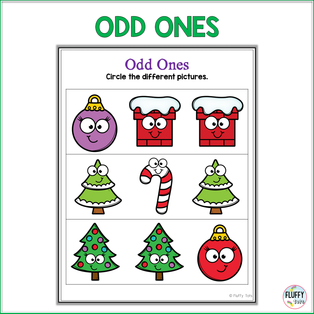 60+ Fun Pages of Christmas Math Preschool Activities 3