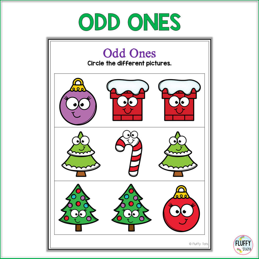 60+ Fun Pages of Christmas Math Preschool Activities 47