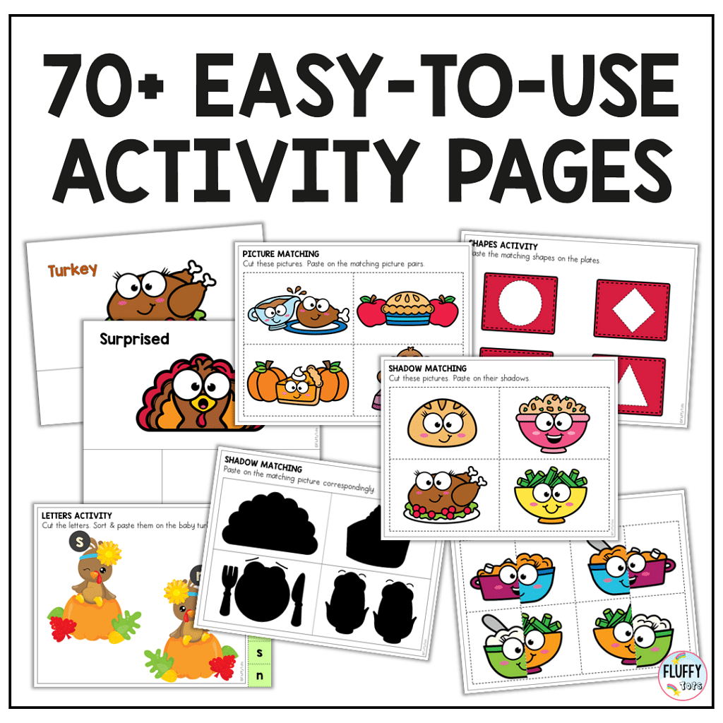 70+ Pages of Fun Thanksgiving Fine Motor for Toddler and Preschool 116