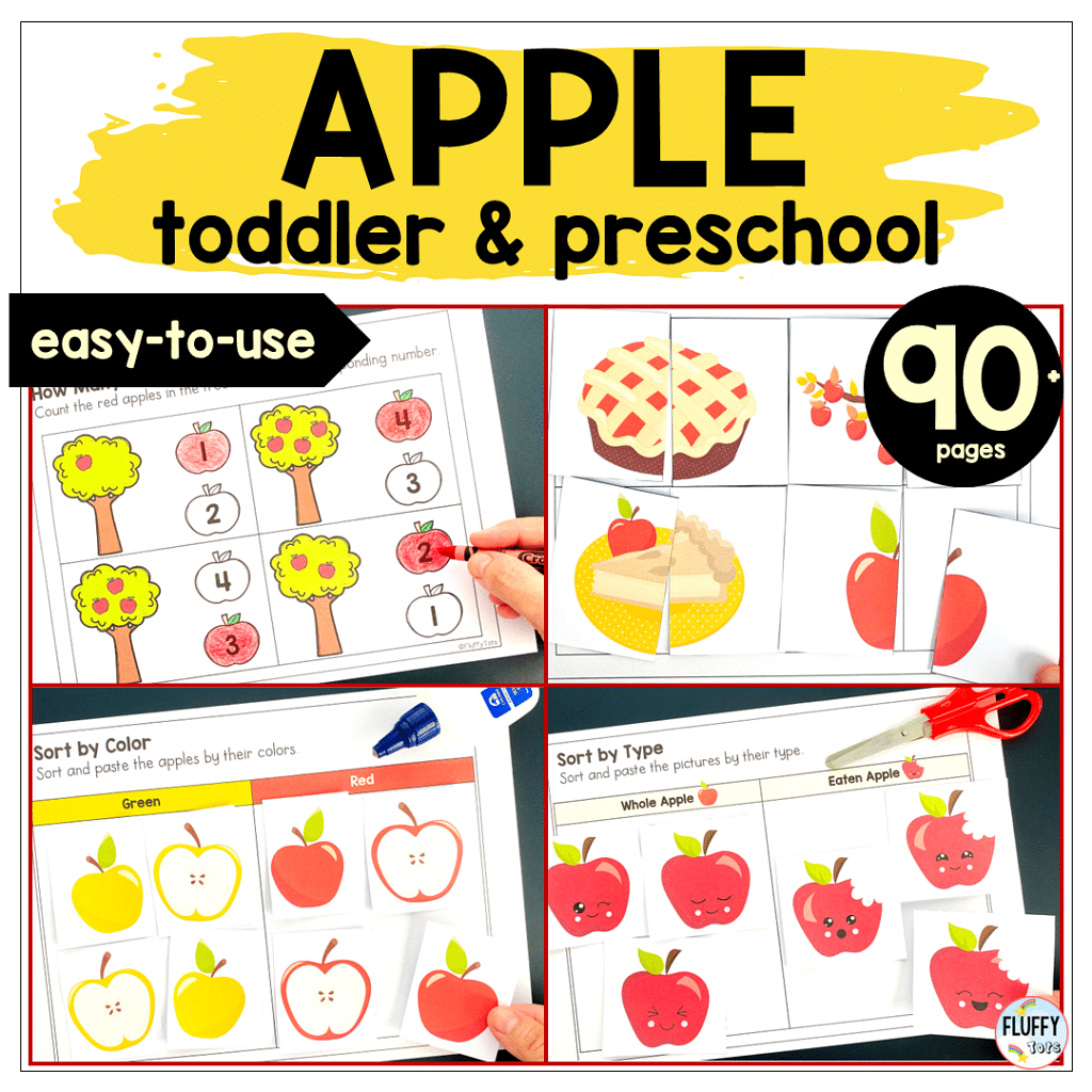 Apple Preschool Printables: 60+ Fun Pages 1