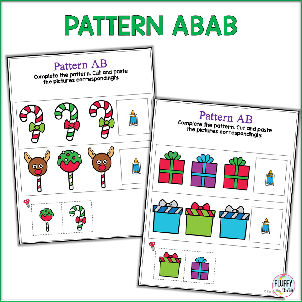 60+ Fun Pages of Christmas Math Preschool Activities 49