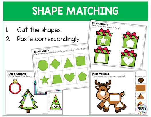 90+ Pages of Merry Christmas Fine Motor Printables for Toddler and Preschool Kids 7