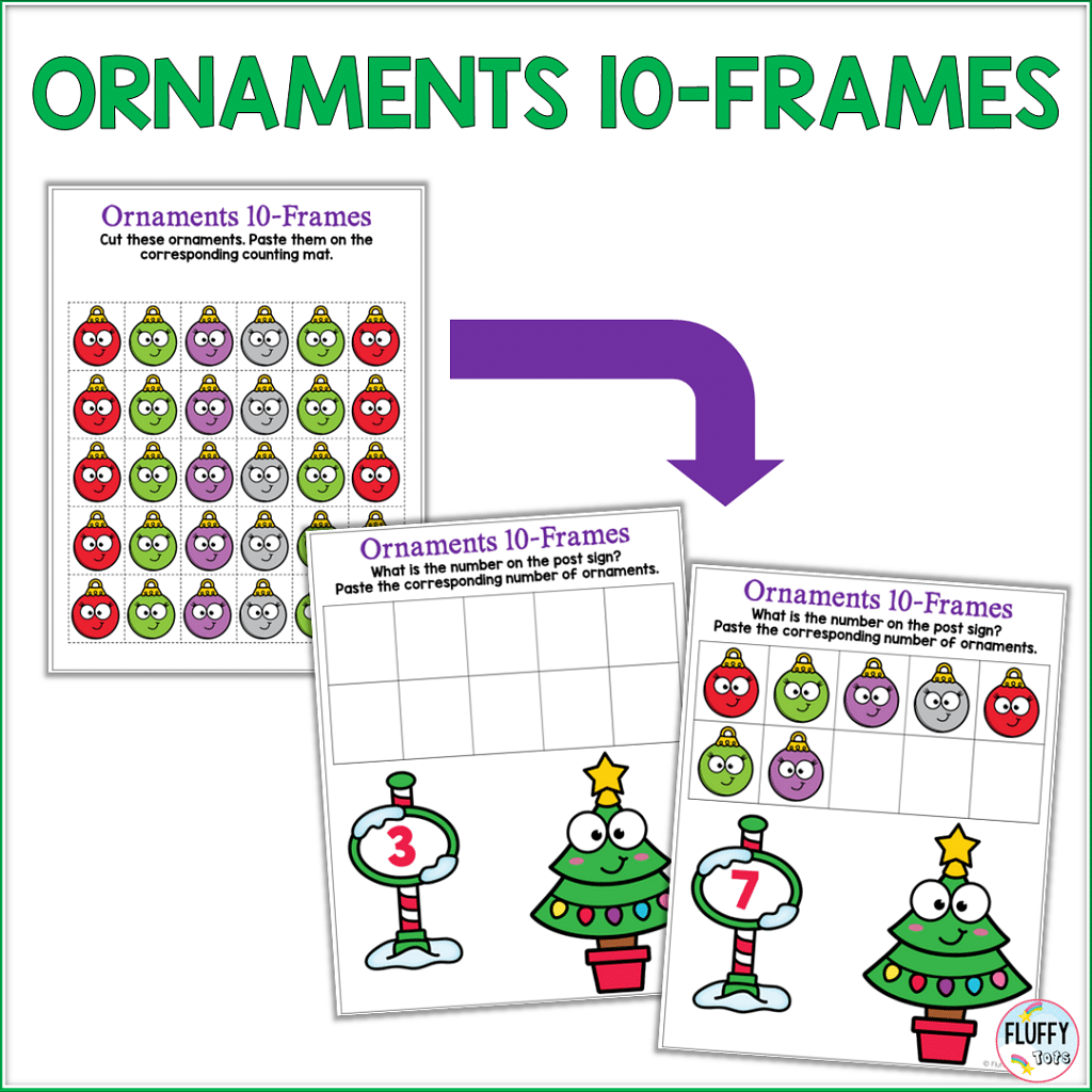 60+ Fun Pages of Christmas Math Preschool Activities 12