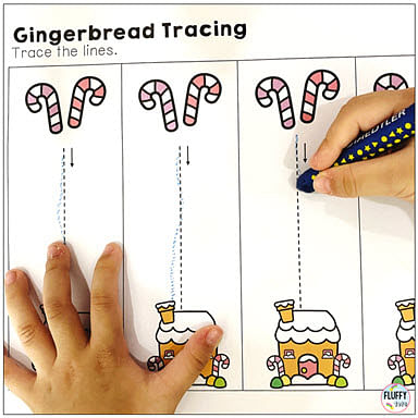 Yummy Gingerbread Man Tracing Printable : Easy to Use 7