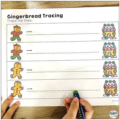 Yummy Gingerbread Man Tracing Printable : Easy to Use 32