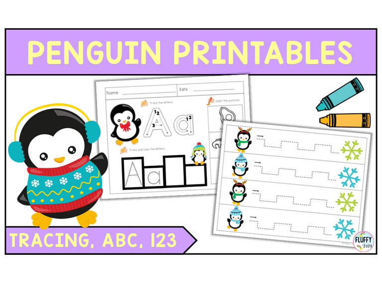 4 Adorable Penguin Theme Preschool Activities & Books