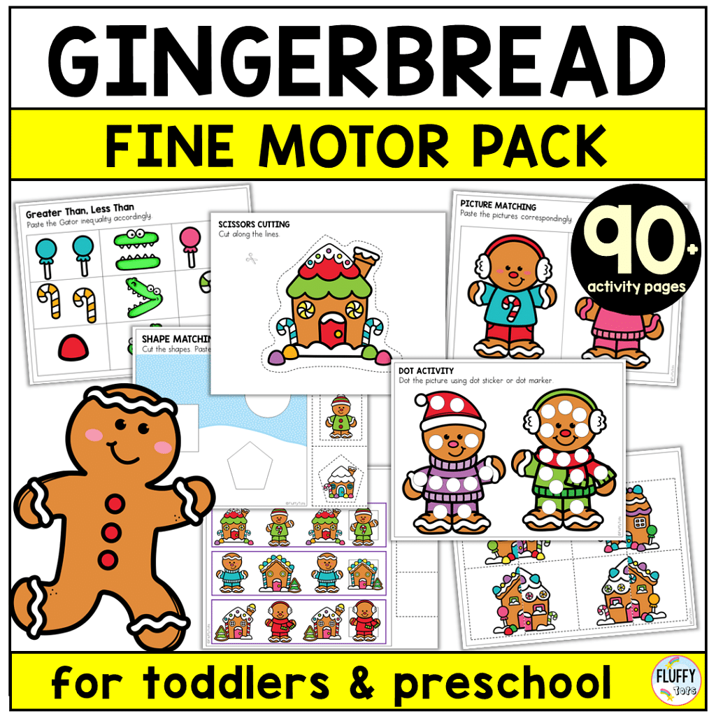 7 Fun Gingerbread Printables for Toddler & Preschool Gingerbread Week 11