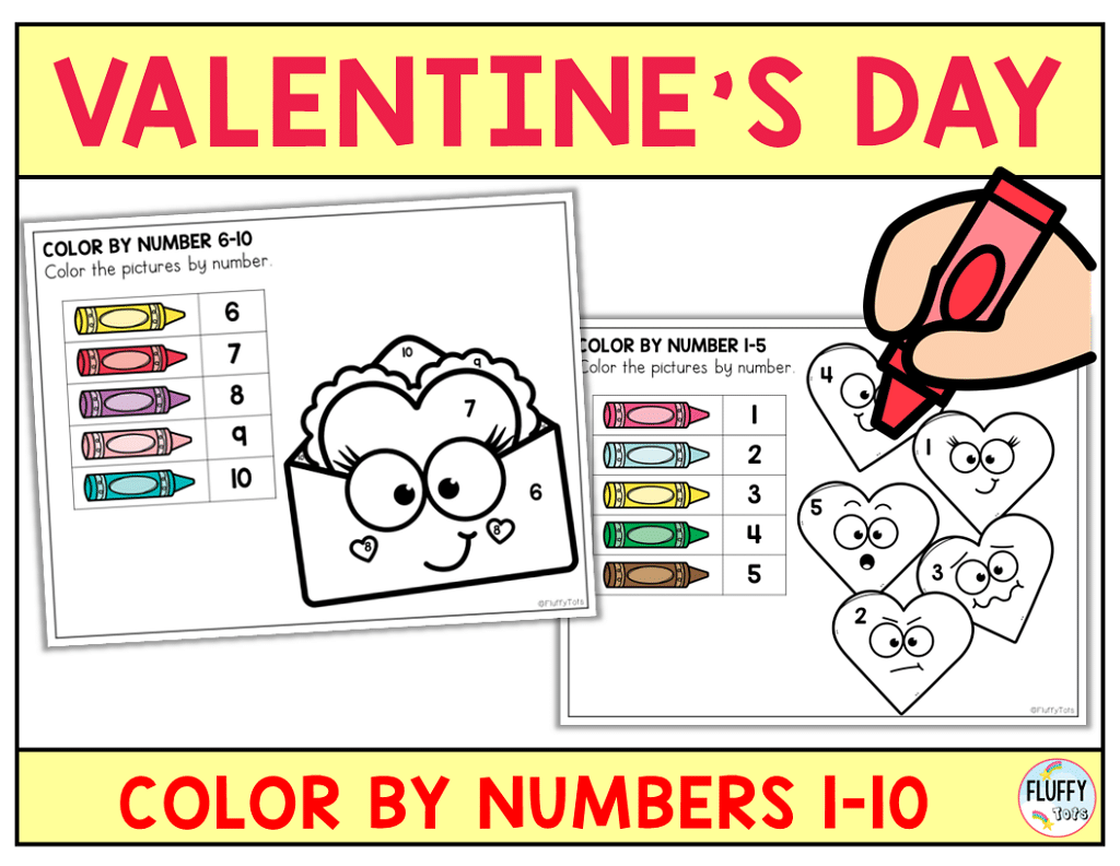 Valentine's Day Preschool Math activities