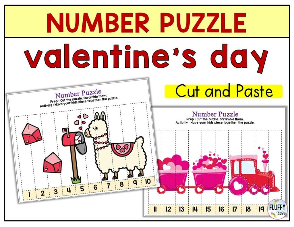 preschool Valentine's Day Math Worksheets