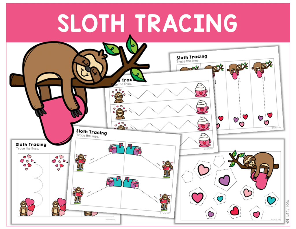 300+ Pages of Fun Valentine's Day Tracing Worksheets for Preschoolers 1