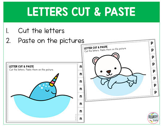 Arctic Animals Cut & Paste Fine Motor Skill Craft for Preschool &  Kindergarten