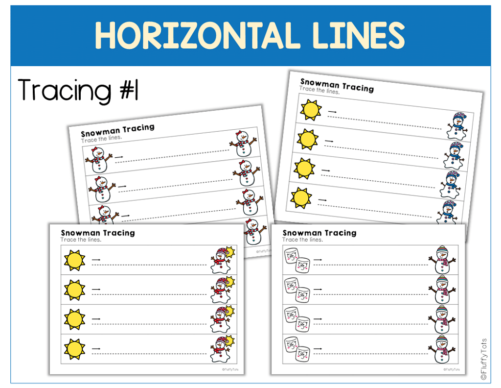 60+ Pages Exciting Snowman Tracing Worksheets 2