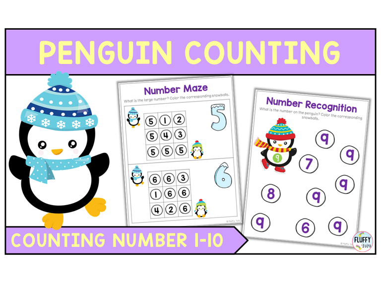 Penguin Math Activities for Preschoolers : Exciting 10 Activities