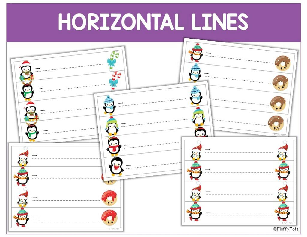 winter tracing worksheets for preschool
