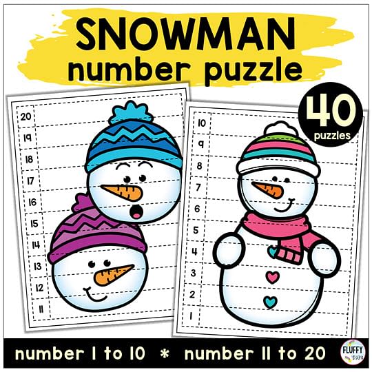 6 Exciting Snowman Printables Preschool Activities for Your Winter Lesson Plan 23