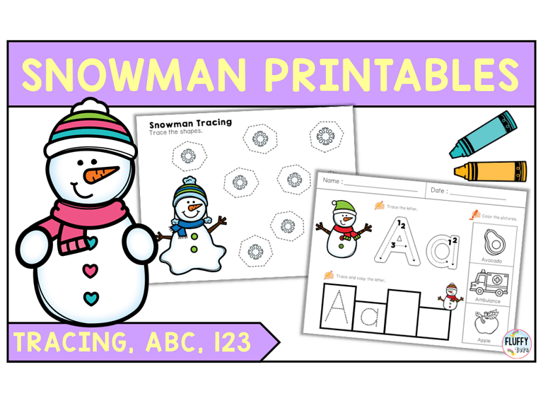 6 Exciting Snowman Printables Preschool Activities for Your Winter Lesson Plan