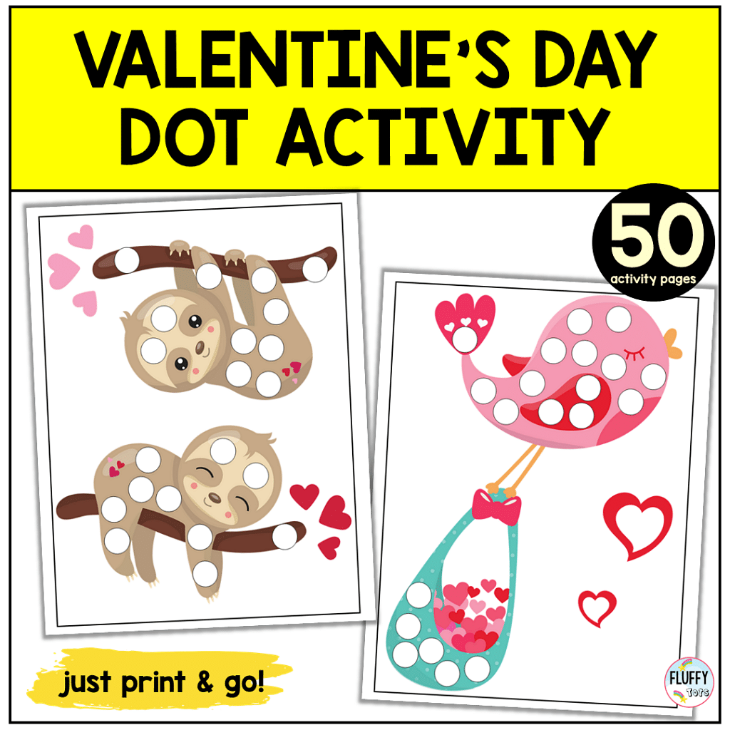 Valentine's Day Dot Printables 