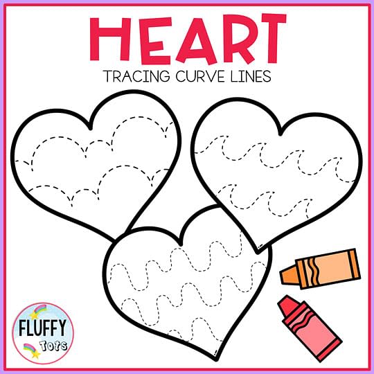 70 Fun & Easy Heart Tracing Worksheet for Preschool Fine Motor 45