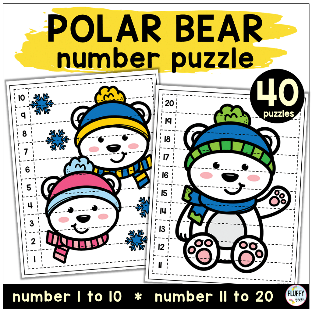 6 Adorable Polar Bear Preschool Printable Activities & Books 5