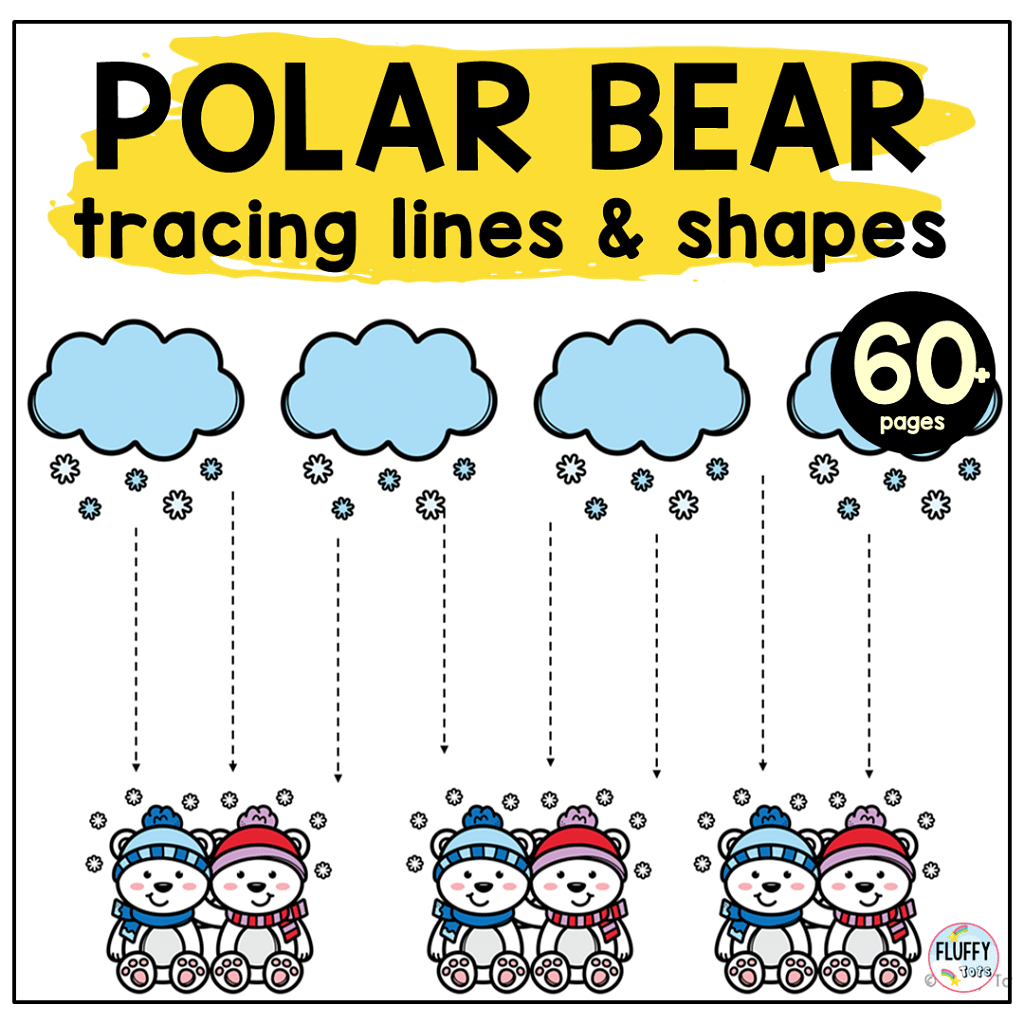 6 Adorable Polar Bear Preschool Printable Activities & Books 2
