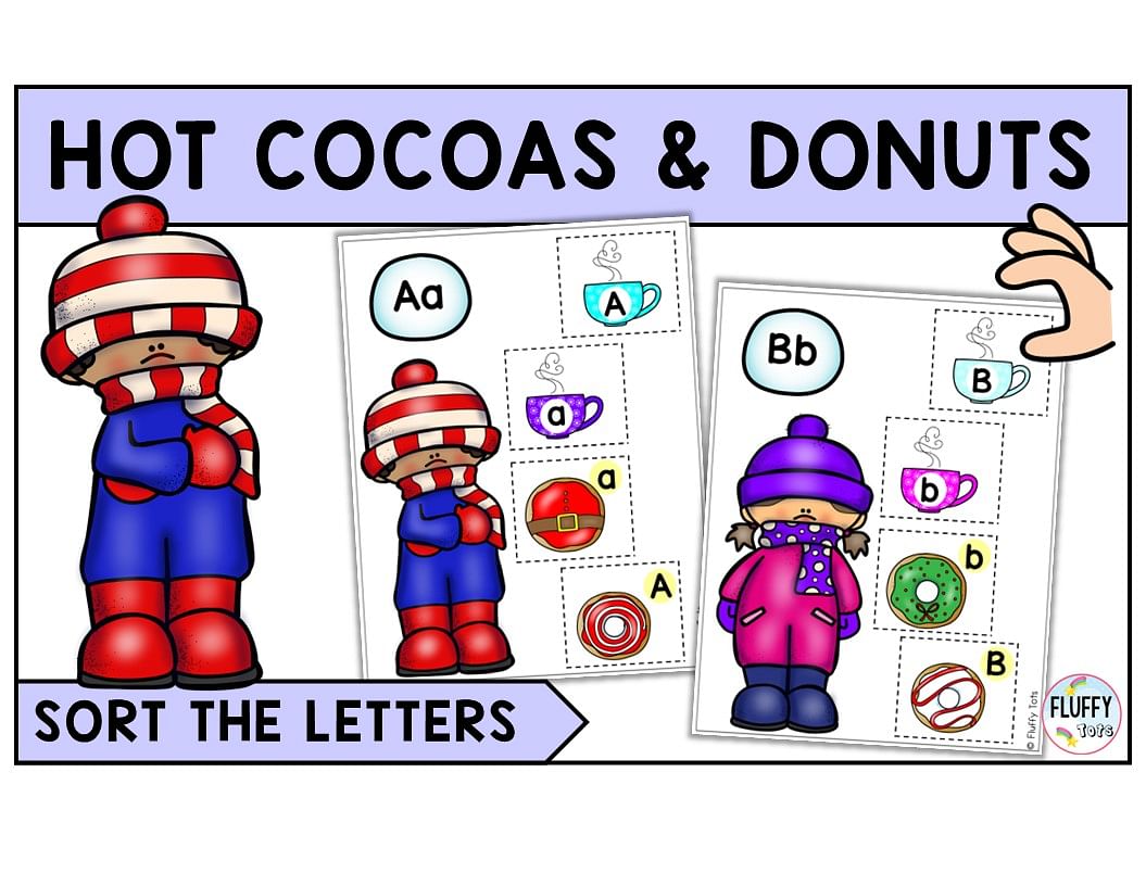 Fun & Easy-to-Use Hot Cocoa Preschool Letter Activities 1