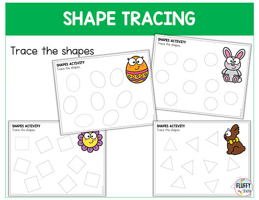 Easter shape printable activities