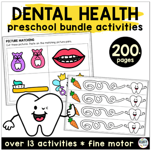 50 Pages of Fun Dental Printables for Toddler and Preschool - FluffyTots