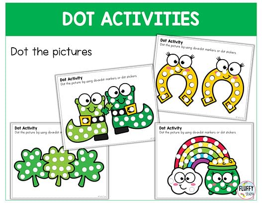 St Patrick's Day do-a-dot activities