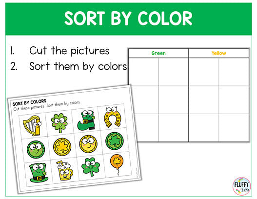 St Patrick's Day fine motor activities for preschoolers