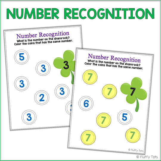 St Patrick's Day math activities printables