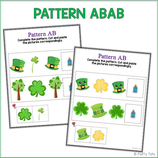 St Patrick's Day math activities for preschool
