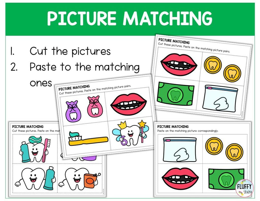 50 Pages of Fun Dental Printables for Toddler and Preschool 10