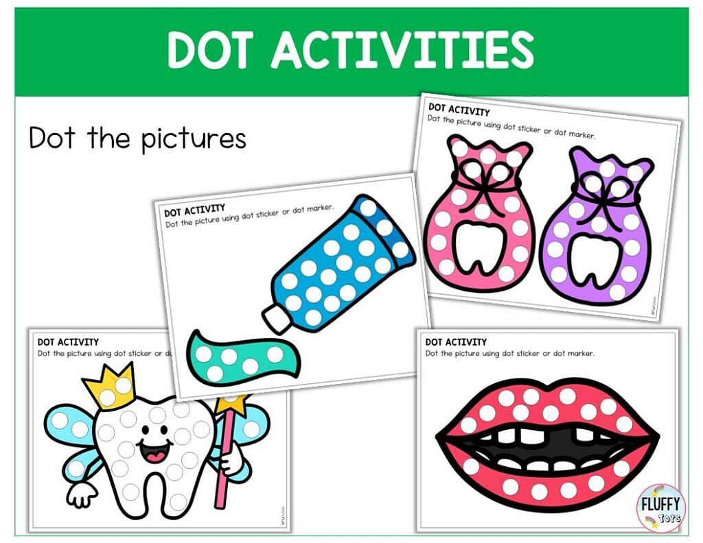 50 Pages of Fun Dental Printables for Toddler and Preschool 16