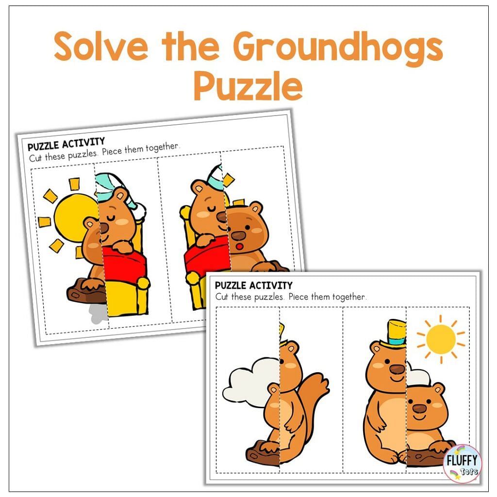 groundhog's day printable preschool